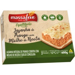 Lasanha Integral de Frango com Molho de Ricota Caixa MASSA LEVE 600g