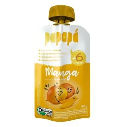 Papinha Orgânica Manga Papapá Squeeze 100g