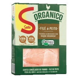 Filé de Peito de Frango Congelado Orgânico sem Pele sem Osso Sadia 600g