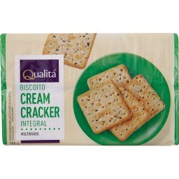 Biscoito Cream Cracker Integral QUALITÁ 390g