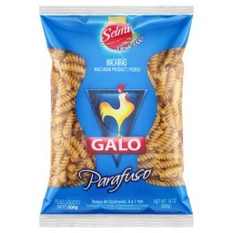 Macarrão de Sêmola Parafuso Galo Pacote 500g