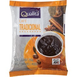 Café Torrado E Moído QUALITÁ Tradicional Pacote 250g