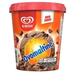 Sorvete Ovomaltine KIBON 800ml