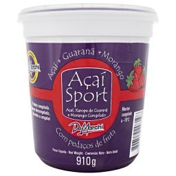 Açaí Natural com Guaraná e Morango MARCHI Pote 910g