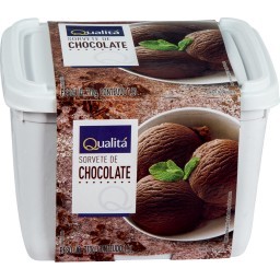 Sorvete de Chocolate QUALITÁ Pote 1,5 Litros