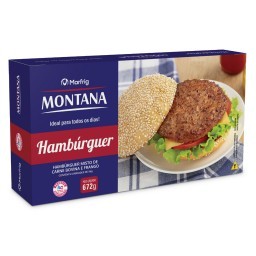 Hambúrguer Misto De Carne Bovina E Frango MONTANA Caixa 672g