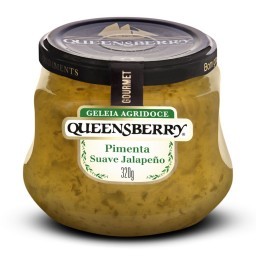 Geléia Agridoce QUEENSBERRY Sabor Pimenta Suave Jalapeño Pote 320g