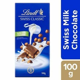 Chocolate Suíço ao Leite com Avelãs LINDT Swiss Classic 100g