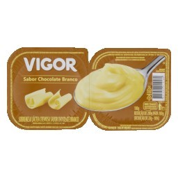 Sobremesa Cremosa Chocolate Branco VIGOR com 2 Unidades 180g