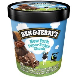 Sorvete New York Super Fudge Chunk BEN&JERRYS Pote 458ml