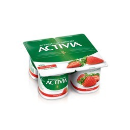 Activia Polpa Morango 400g 4 unidades