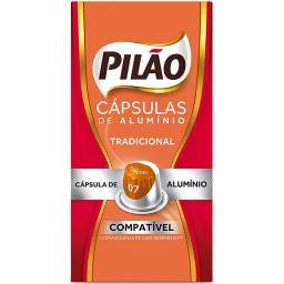 Cápsulas De Alumínio PILÃO Tradicional Espresso 07 10 Unidades