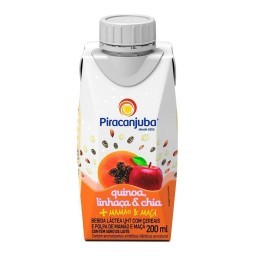 Bebida Quinoa com Cereais Piracanjuba Mamão e Maçã 200ml