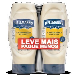 Pack Maionese Hellmann's Squeeze 2 Unidades 335g Cada Leve Mais Pague Menos