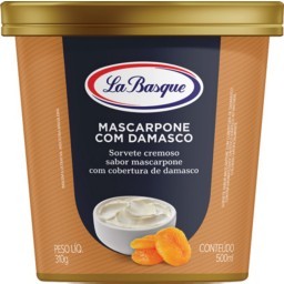 Sorvete Mascarpone Com Damasco LA BASQUE Pote 500ml