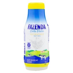 Iogurte Líquido Batido Desnatado FAZENDA BELA VISTA 500g