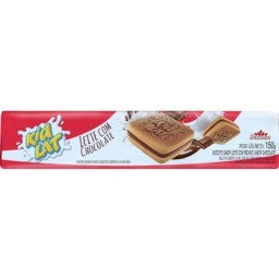 Biscoito Sabor Leite Recheio Sabor Chocolate Kidlat Duchen Pacote 150g