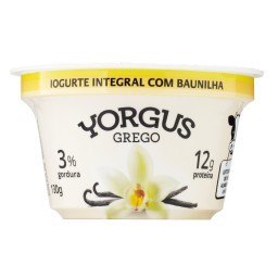 Iogurte Grego Integral  YORGUS  com Baunilha 130g