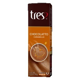 Cápsulas de Café Chocolatto Caramelo 3 CORAÇÕES Caixa com 10 Unidades 10,5g Cada