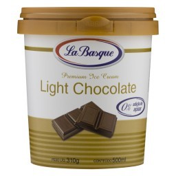 Sorvete Light Chocolate LA BASQUE Pote 500ml