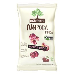 Pipoca Pronta Doce Orgânica Camu-Camu Mãe Terra Nupoca Pacote 35g