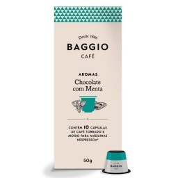 Cápsulas de Café BAGGIO Chocolate com Menta com 10 Unidades