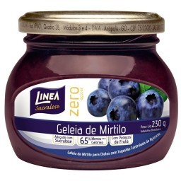 Geleia Diet de Mirtilo LINEA Vidro 230g