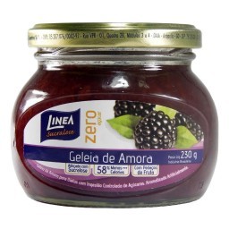 Geleia Diet de Amora LINEA Vidro 230g