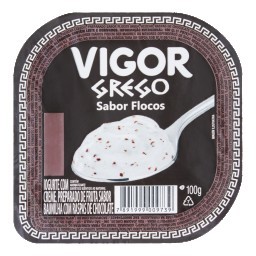 Iogurte Grego Sabor Flocos VIGOR 100g