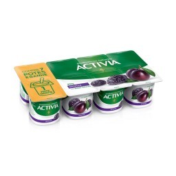 Activia Polpa Ameixa 800g 8 unidades