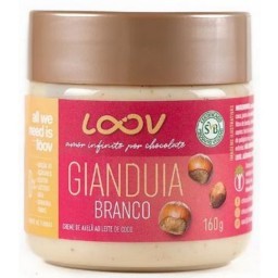 Creme de Avelã Gianduia Branco Zero Açúcar LOOV 160g