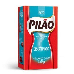 Café Pilão Torrado E Moído Descafeinado Vácuo 250g