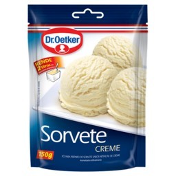 Pó para Sorvete Sabor Creme Dr. OETKER Pacote 150g