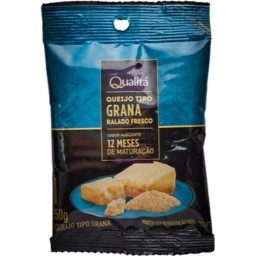 Queijo Tipo Grana Ralado Fresco Qualitá Pacote 50g