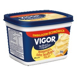 Margarina Manteiga com Sal Vigor Pote 1kg Embalagem Econômica