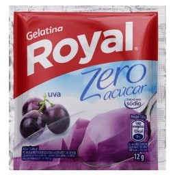 Gelatina Zero de Uva ROYAL 12g