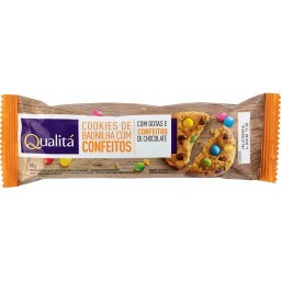 Cookie de Baunilha com Confeitos QUALITÁ Pacote 60g