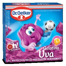 Gelatina em Pó Sabor Uva Dr. OETKER Caixa 20g