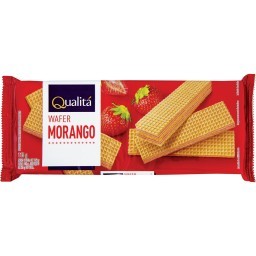 Biscoito QUALITÁ Wafer de Morango 115g