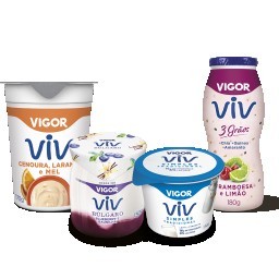 Kit com 1 Iogurte Sabor Laranja, Cenoura e Mel 170g + 1 Iogurte Búlgaro Blueberry e Baunilha 130g + 