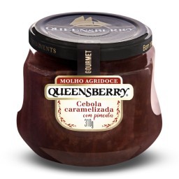 Molho Agridoce QUEENSBERRY Sabor Cebola Caramelizada Com Pimenta Pote 310g