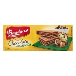 Biscoito BAUDUCCO Wafer de Chocolate com Avelã Pacote 140g