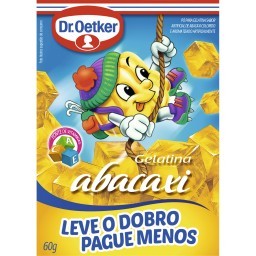 Gelatina Econômica em Pó Sabor ABACAXI Dr. OETKER Caixa 60g