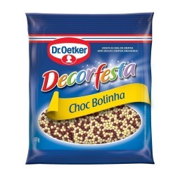 Confeitos Chocolate Bolinha Decor Festa Dr. OETKER Pacote 80g