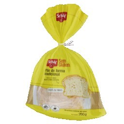 Pão de Forma Tradicional sem Glúten SCHÄR Pacote 200g