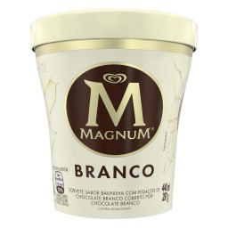 Sorvete Chocolate Branco Magnum Pote 440ml