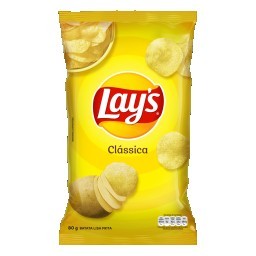 Batata Frita Lisa Clássica Lay's Pacote 80g