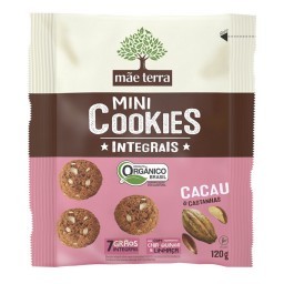 Mini Cookies Orgânico MÃE TERRA Cacau E Castanhas 120g