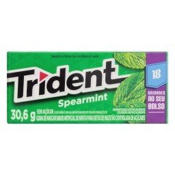 Goma de Mascar TRIDENT Spearmint (18 Unidades) 30,6g