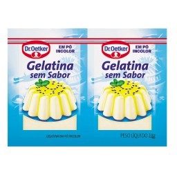 Gelatina em Pó sem Sabor Incolor Dr. OETKER 24g com 2 Unidades